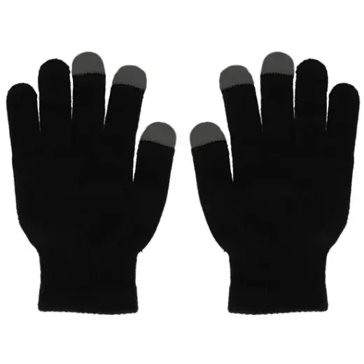 Gloves for touch screens design 1 BLACK
