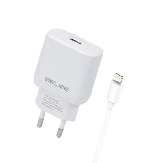 Charger wall travel charger | 30W | GaN | USB-C | with Lightning cable included | white