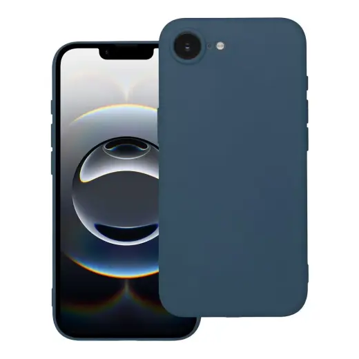 Soft maciņš telefonam iPhone 16e tumši zils