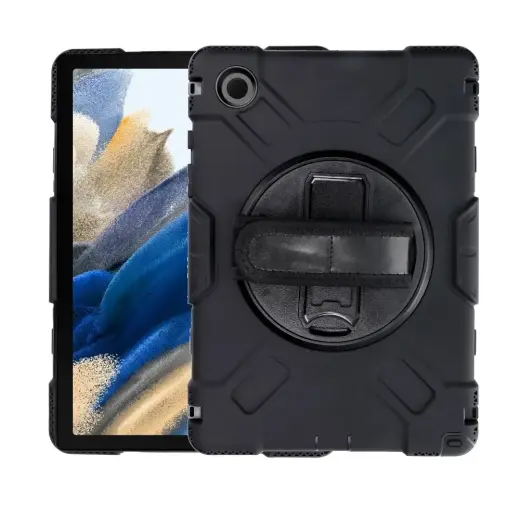 Fusion Accessories 360 Rotation planšetdatora maciņš Galaxy Tab A8 melns