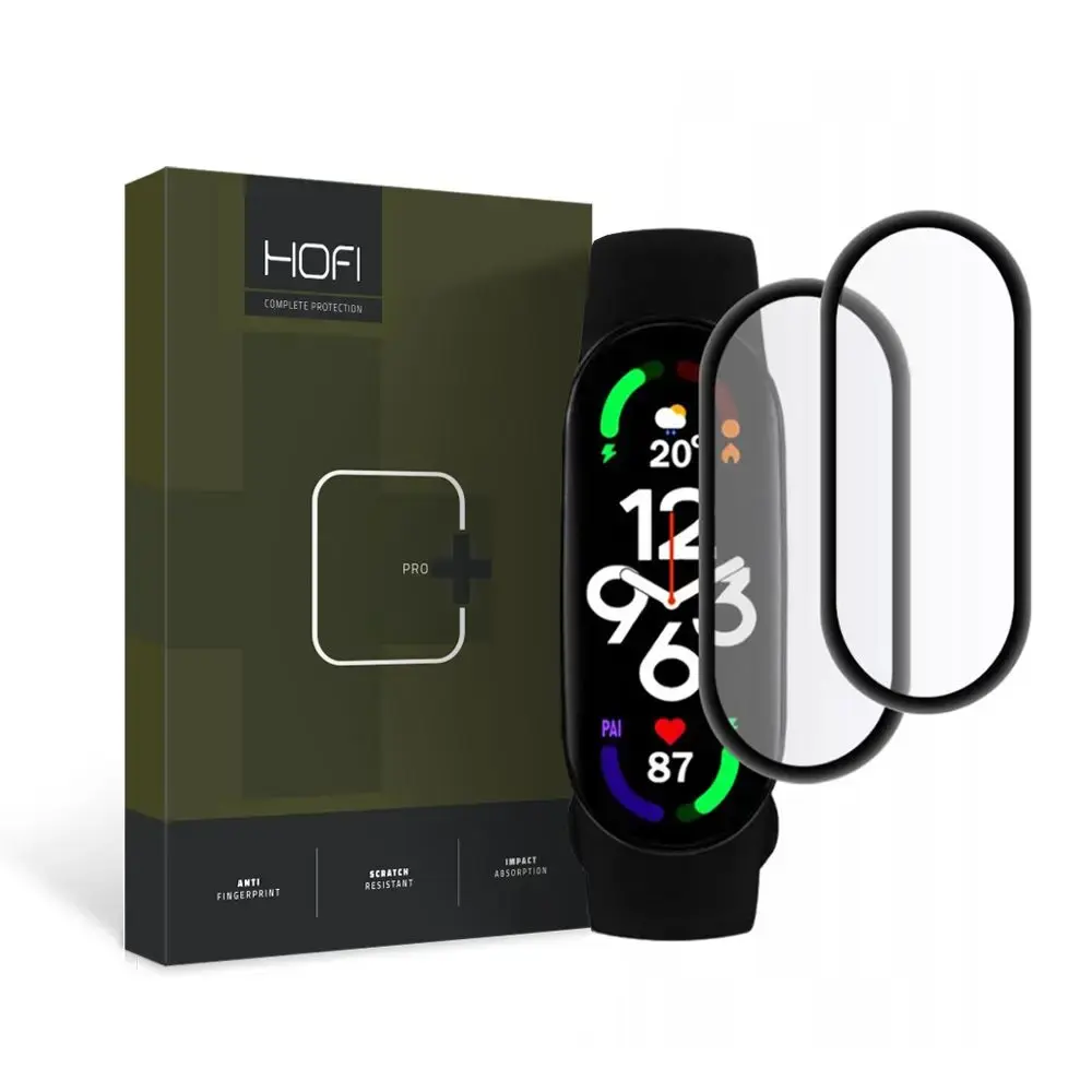 HOFI HYBRID GLASS HYBRID PRO+ 2-PACK XIAOMI MI SMART BAND 7 | 7 NFC BLACK