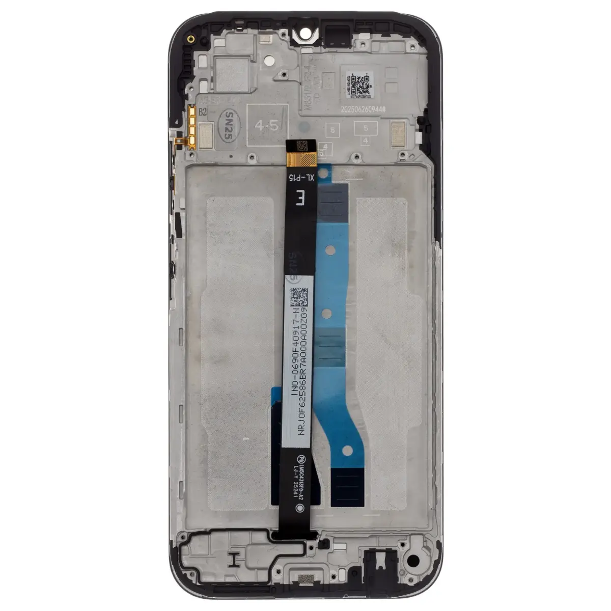 LCD Display + Touch Unit + Front Cover for Xiaomi Redmi 15C 5G Black (Service Pack)