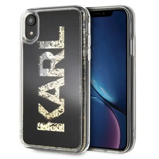 Karl Lagerfeld KLHCI61KAGBK iPhone Xr czarny|black Karl logo Glitter