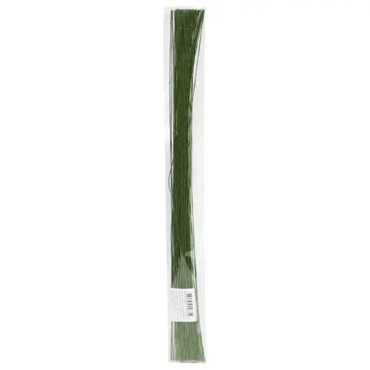 Decorative wire 0,55mm x40cm, 100pcs green