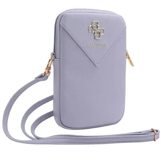 Guess Torebka GUWBZPGSTEGU fioletowy|purple Zip Triangle 4G