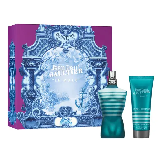 Set Jean Paul Gaultier: Le Male, Eau De Toilette, For Men, 75 ml + Le Male, Cleansing, Shower Gel, For All Skin Types, 75 ml