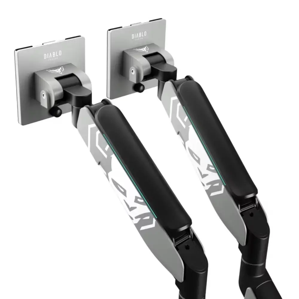 Diablo RGB X-Arm Dual 35" Dual Monitor Mount grey and black