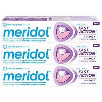 Meridol Fast Action Toothpaste Trio - Toothpaste 75ml