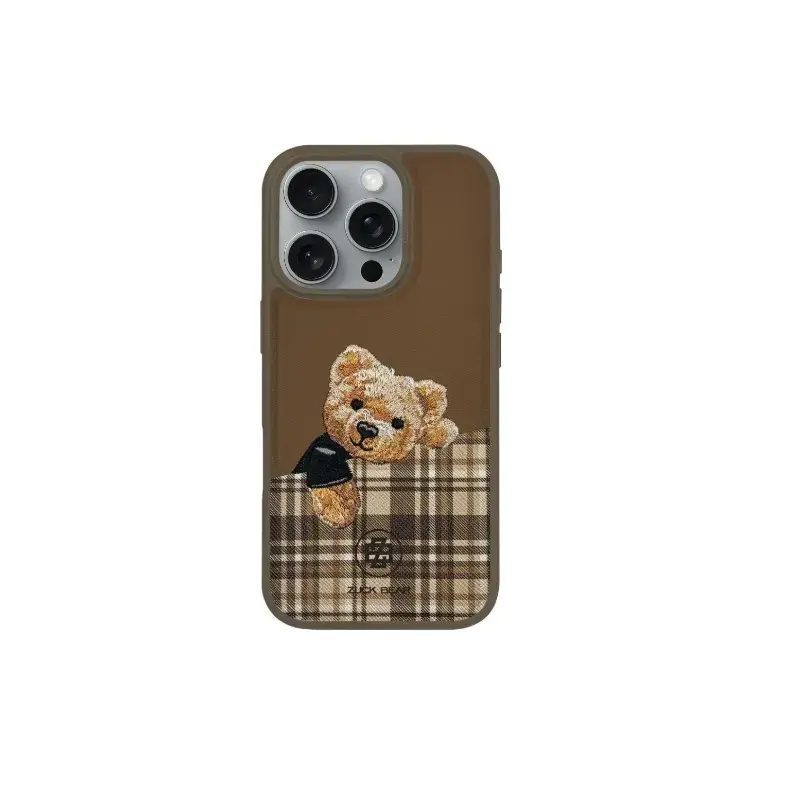 Zuck Bear Darren maciņš telefonam iPhone 16 Pro Max zelta krāsā