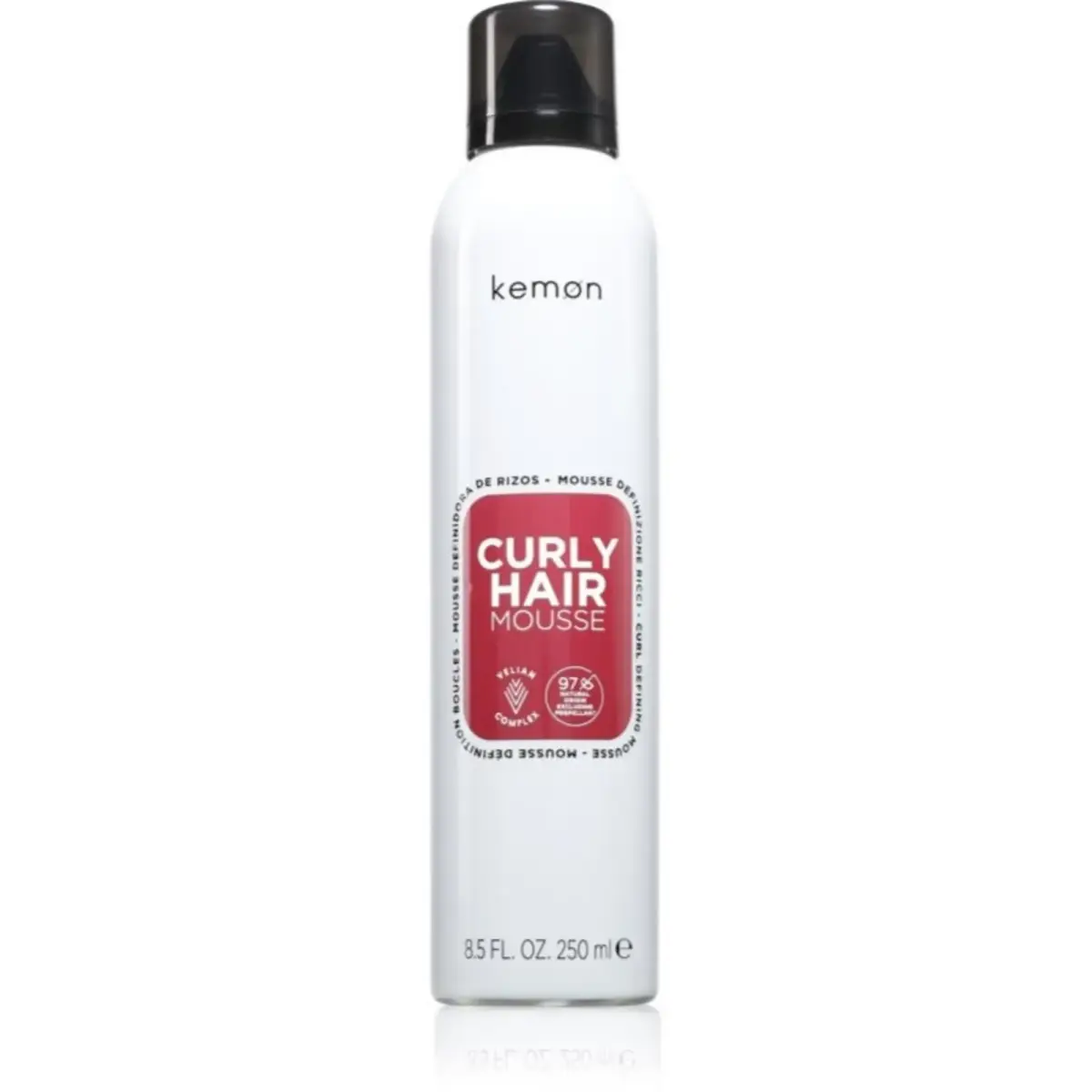 Kemon, Curly Hair Mousse, Hair Styling Mousse, Volume, Medium, 250 ml