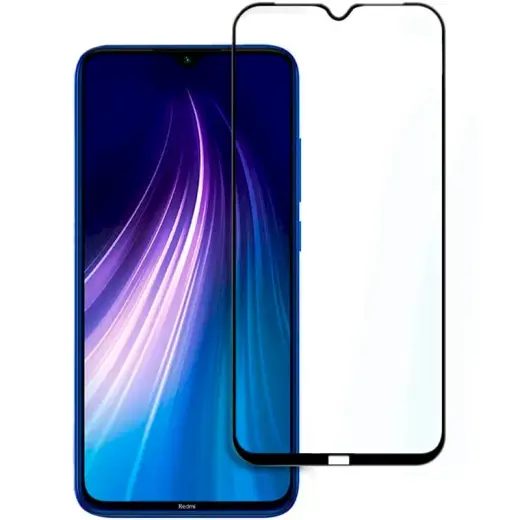 Tempered Glass 9D Full Coveraged with Frame Xiaomi Redmi Note 8T Black