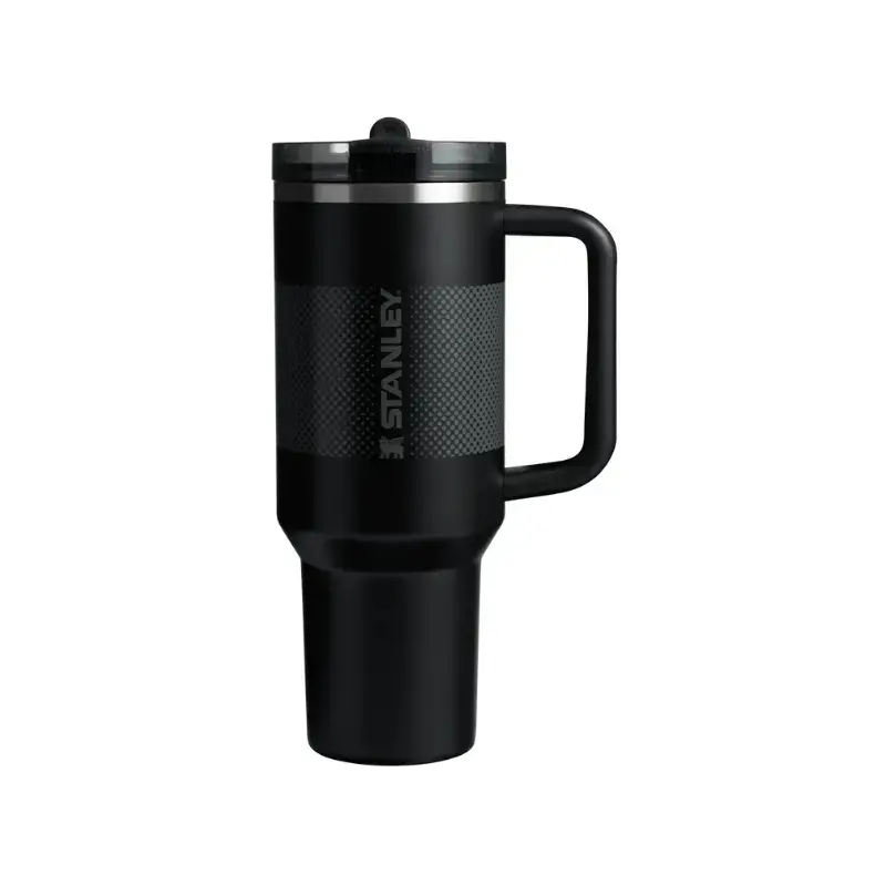 Termokrūze ar salmiņu The Quencher ProTour Flip Straw Tumbler 1.18L melna