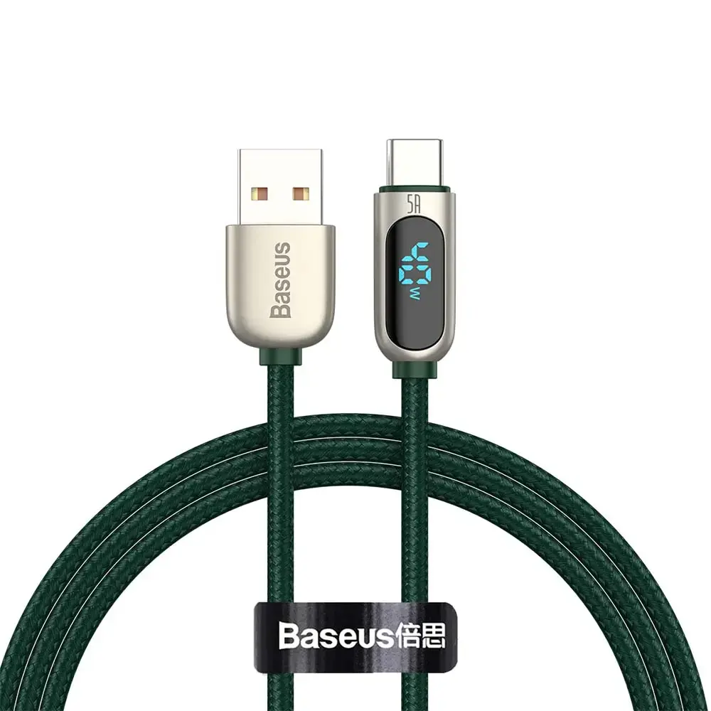 Baseus cable Display USB - USB-C 1,0 m 5A green
