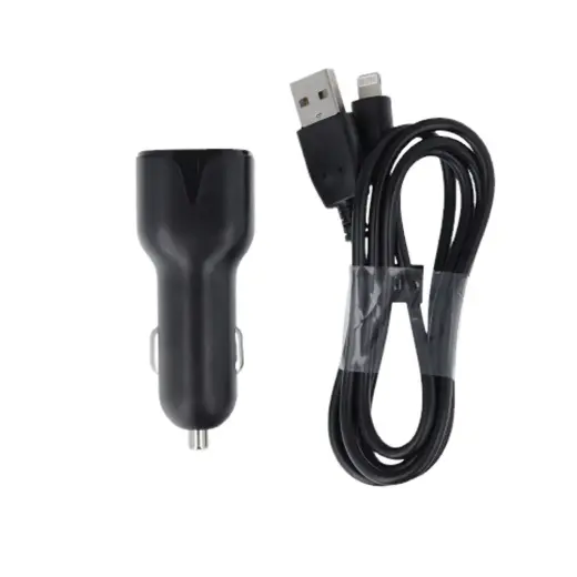 Автомобильное зарядное устройство Maxlife MXCC-01 | 10 Вт | USB-A | с кабелем Lightning в комплекте | черный