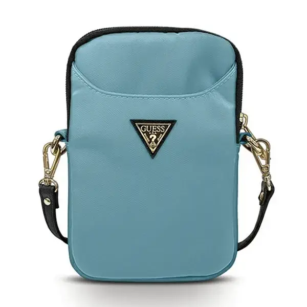 Guess Torebka GUPBNTMLLB blue Nylon Triangle Logo