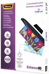 Laminēšanas plēves Fellowes ImageLast A3 80 Micron Laminating Pouch - 100 pack