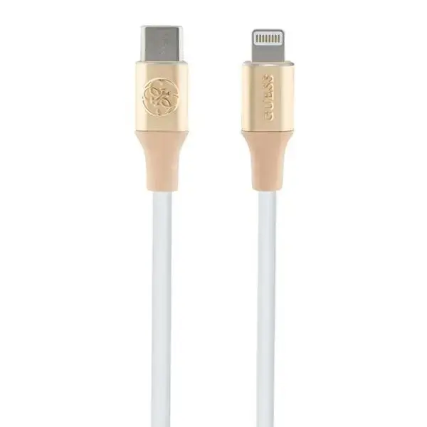 Guess datu pārraides un uzlādes vads | MFI | USB-C uz Lightning | 1.5m | zelta