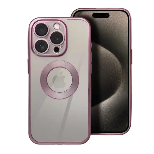 GLAM telefono dėklas iPhone 17 Pro Max rožinis