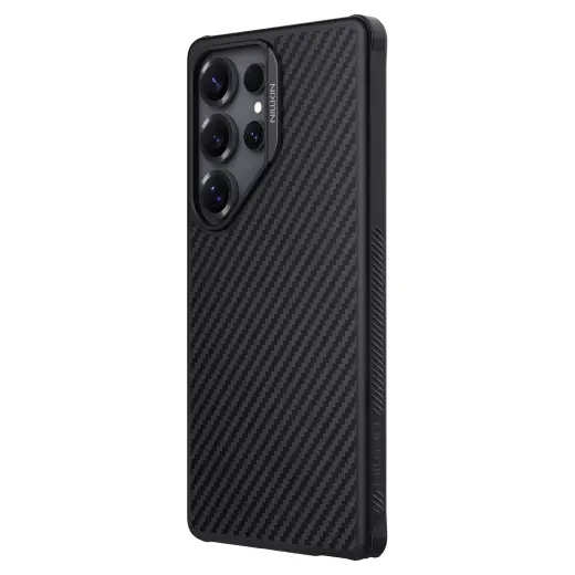 Nillkin Synthetic Fiber PRO Magnetic Hard Case for Samsung Galaxy S25 Ultra Black