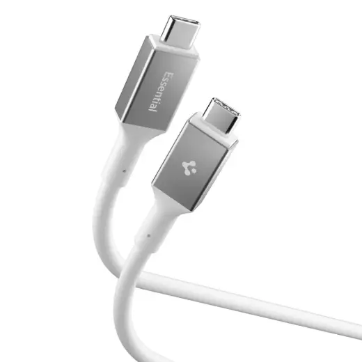 Spigen EB24012CC duomenų perdavimo ir įkrovimo laidas | USB-C į USB-C | 240W | 1.2m | baltas