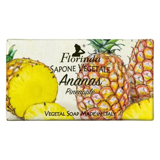 Florinda, Pineapple, Vegan, Cleansing & Softening, Fruity, Scented Soap Bar , Body, 100 g