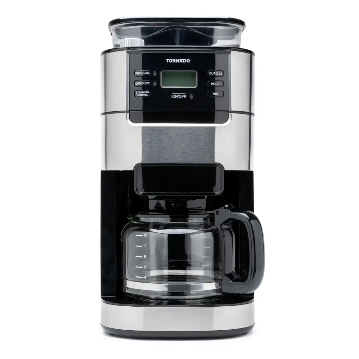 TORNADO TCM1025A-GS | Grind & Brew Coffee Machine