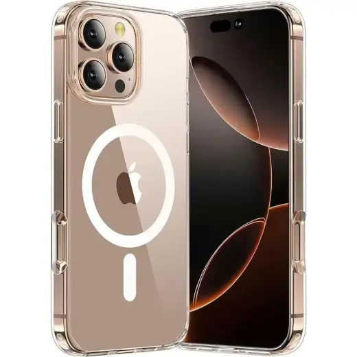 TP FLEX чехол с поддержкой MagSafe для телефона iPhone 16 Pro Max прозрачный