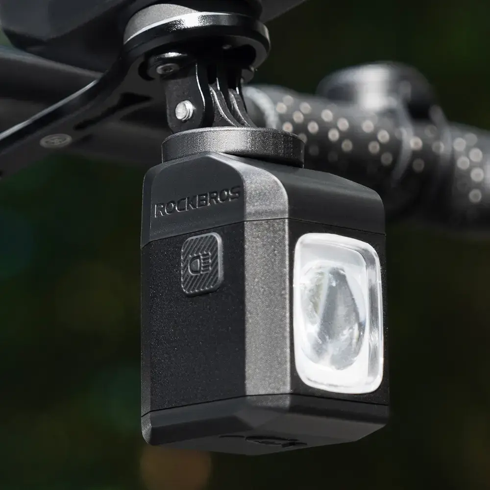 Rockbros M8 1600lm front bike light with remote control 10m rechargeable 4000 mAh - black