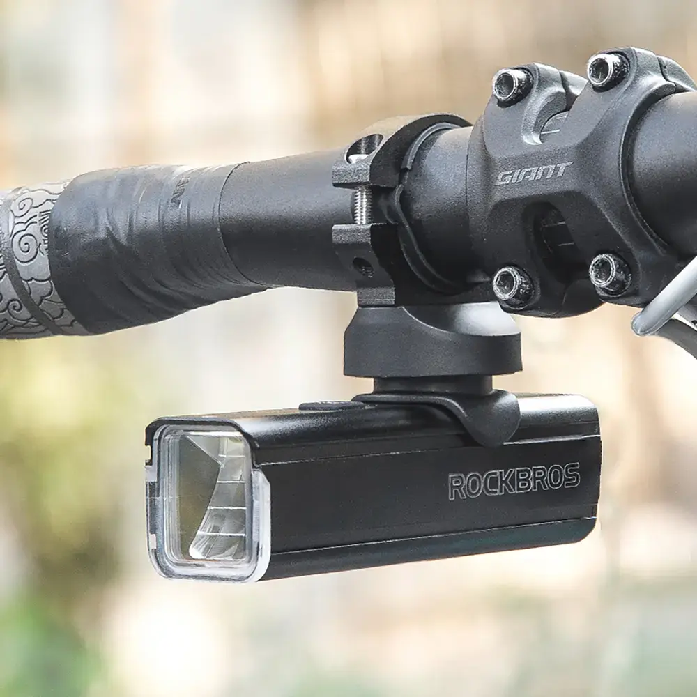 Rockbros 24610002001 Front Bike Light 1000 lm + USB-C - USB-A Cable - Black