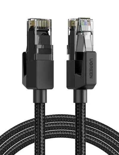UGREEN NW135 Cat 6 U|UTP Braid Ethernet RJ45 Cable 3m (black)