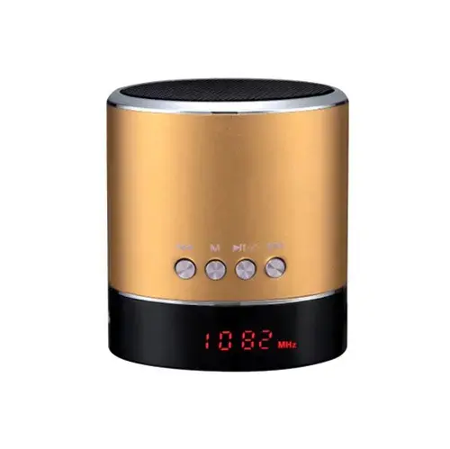 A38s Bluetooth Speaker - with radio and display Gold
