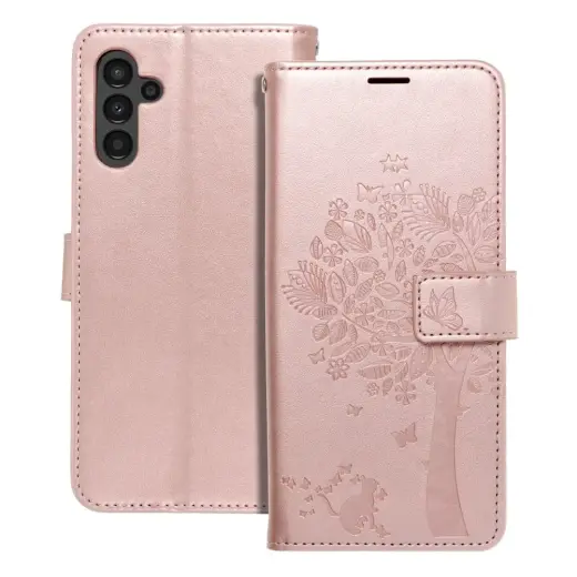 MEZZO tree grāmatveida maciņš telefonam Samsung Galaxy A13 5G (A136) | A04s (A047) rozā