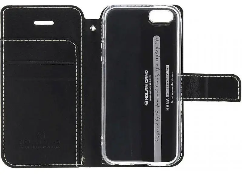 Molan Cano Issue Book Case for Samsung Galaxy A02s Black