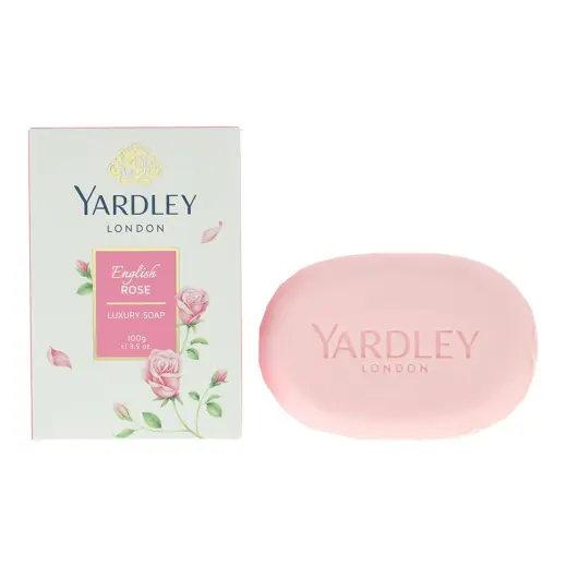 Yardley, English Rose, Soft, smooth, and delicately scented, English Rose, Massage Soap Bar, Rose oil, 100 g