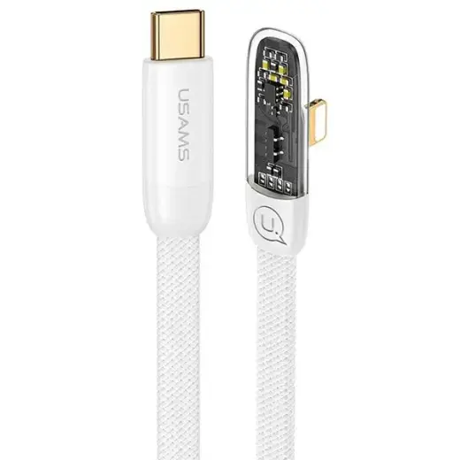 USAMS Iceflake Series SJ583USB02 провод для передачи данных и зарядки | USB-C на Lightning | 20W | 1.2m | белый