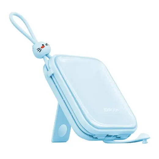 Joyroom JR-L009 Cutie external battery (powerbank) | 10000 mAh | 12W | USB-C, Lightning, USB-A | blue