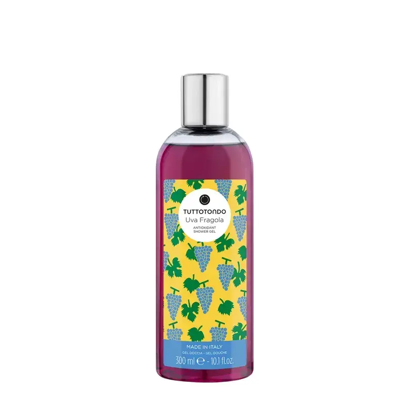 Tuttotondo, Uva Fragola, Antioxidant, Shower Gel, For All Skin Types, 300 ml