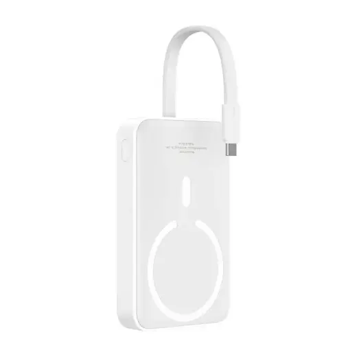 Baseus Mini Bayern Edition ārējais akumulators (powerbank) | 10000 mAh | 30W | USB-C, MagSafe | balts