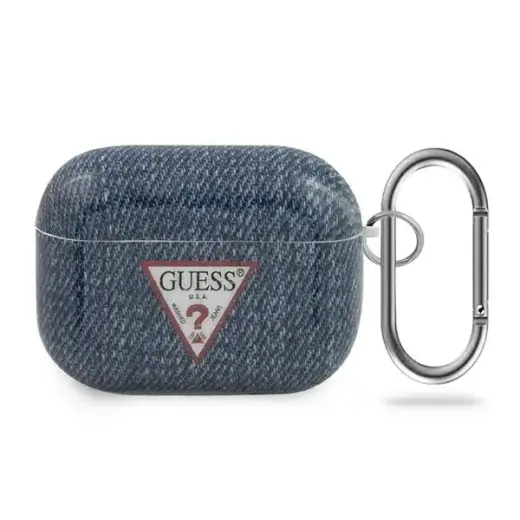 Guess GUACAPTPUJULDB AirPods Pro cover granatowy|dark blue Jeans Collection
