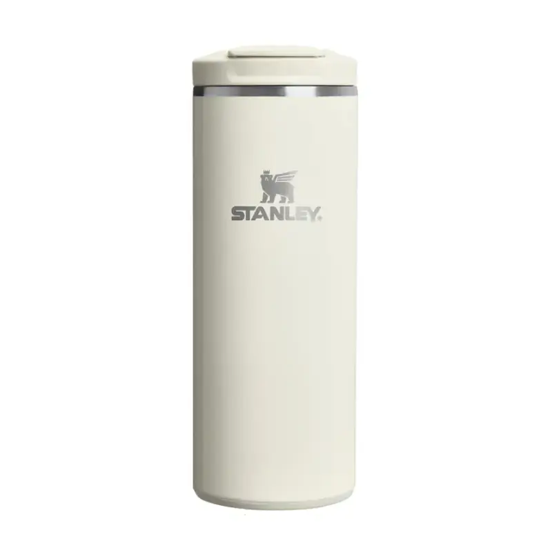 Termokrūze The Transit Fliptop Mug 0,35L glancētā krēmkrāsā