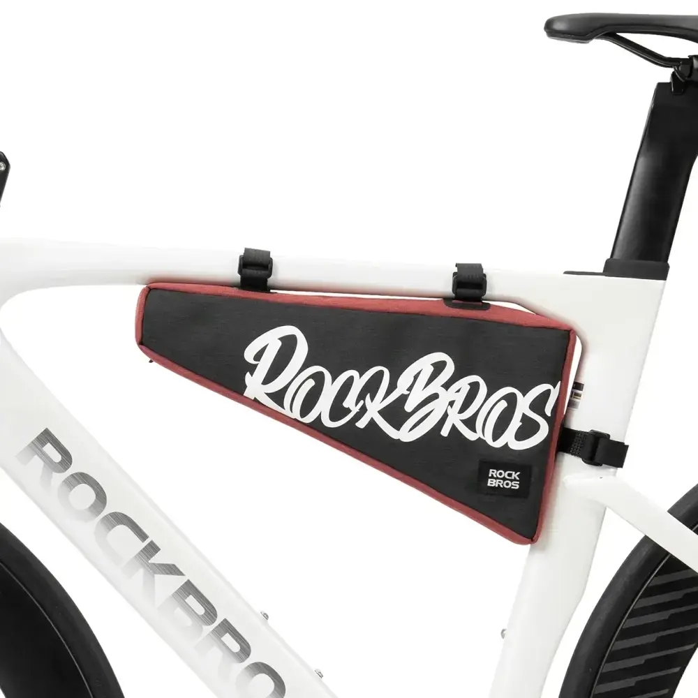 Torba rowerowa Rockbros G008 Flash Journey na ramę trójkątna XL 1,9 l - czarno-czerwona