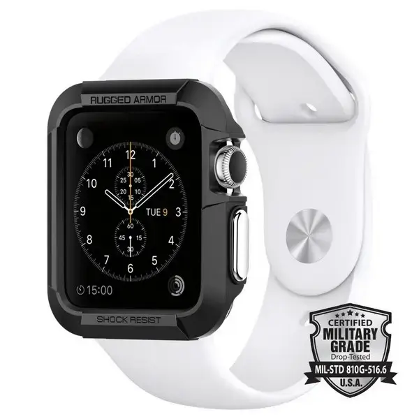 Spigen Rugged Armor Apple Watch 1/2/3/4/5/6/7/SE 42/45 mm /black SGP11496