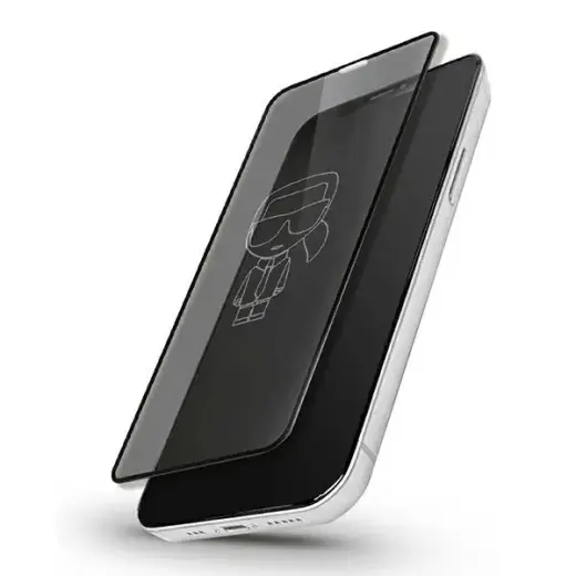 Karl Lagerfeld Tempered Glass KLSPP12MTR iPhone 12/12 Pro 6,1" Magic Logo