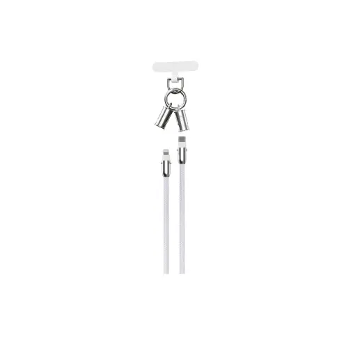 Devia 2-in-1 andmeedastus- ja laadimiskaabel | USB-C kuni Lightning | 27W | 0.3m | lilla