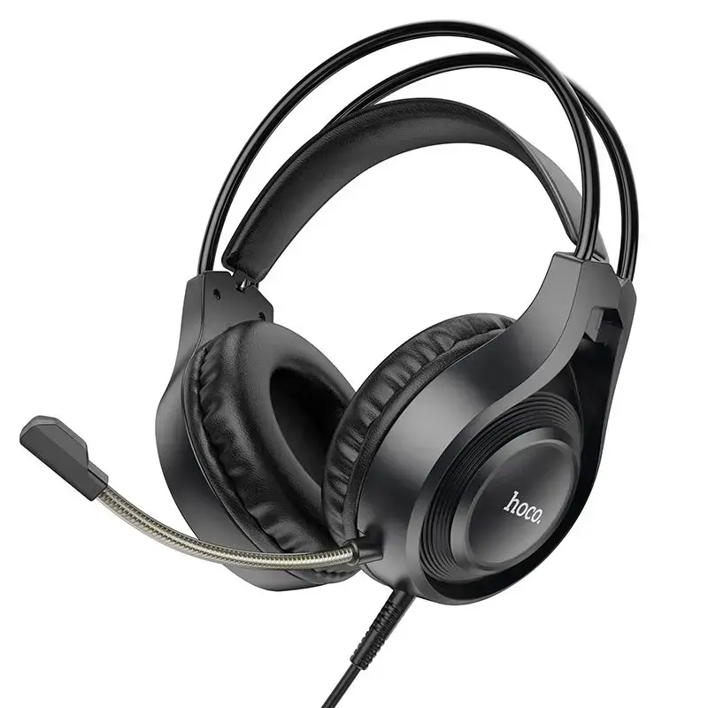 Wire headphones Jack 3,5 mm Hoco W106 black