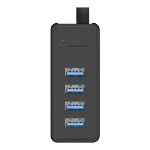 Адаптер-концентратор Orico W5P-030 USB на 4 порта USB 3.0 (черный)