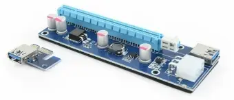 Gembird PCI Express Riser Card 6pin Power