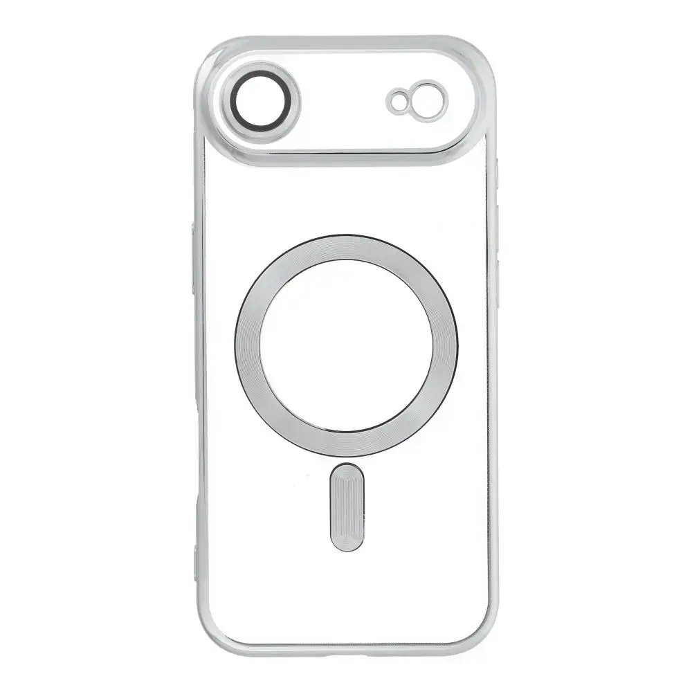 Electro Mag maciņš ar MagSafe atbalstu telefonam iPhone 17 Air sudraba krāsā