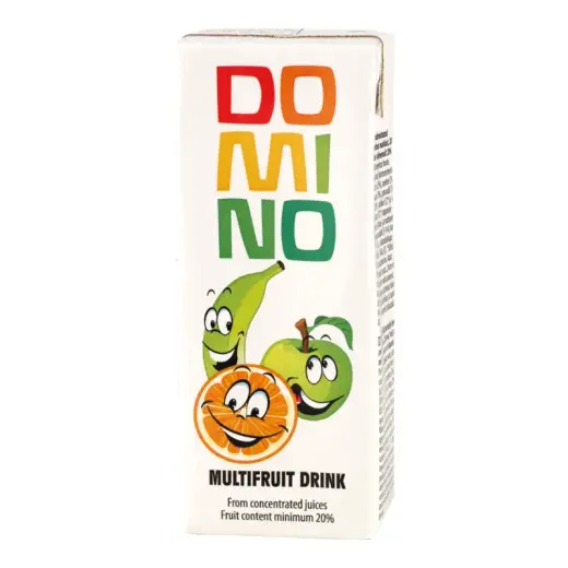 Multiaugļu sulas dzēriens DOMINO, 200 ml