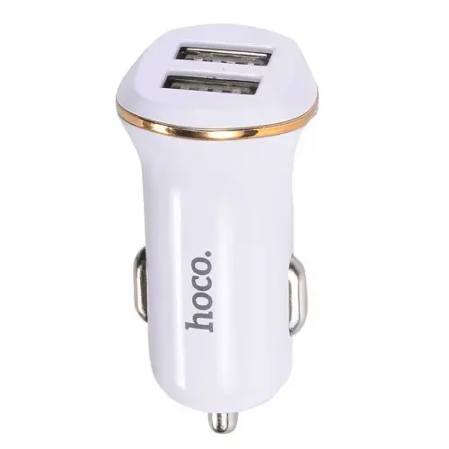 Hoco Z1 USB CAR CHARGER 12|24V 2.1A WHITE